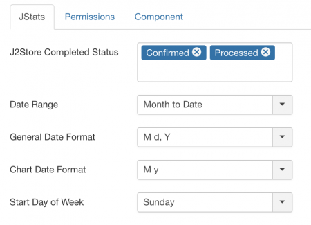 JStats - Configuration Settings