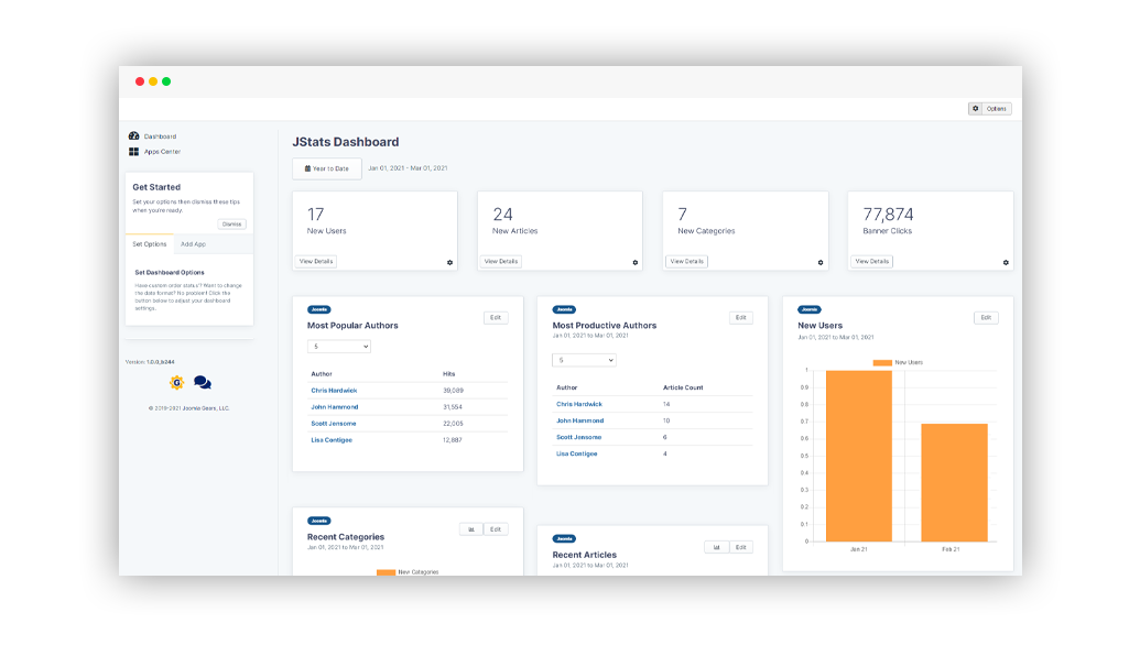 JStats Core Desktop View